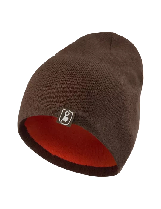 Bonnet réversible Deerhunter Cumberland marron/orange