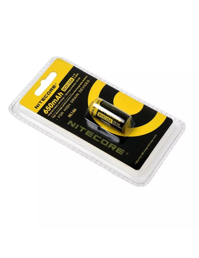 BATTERIE LI-ION RCR123A CLASSE 9