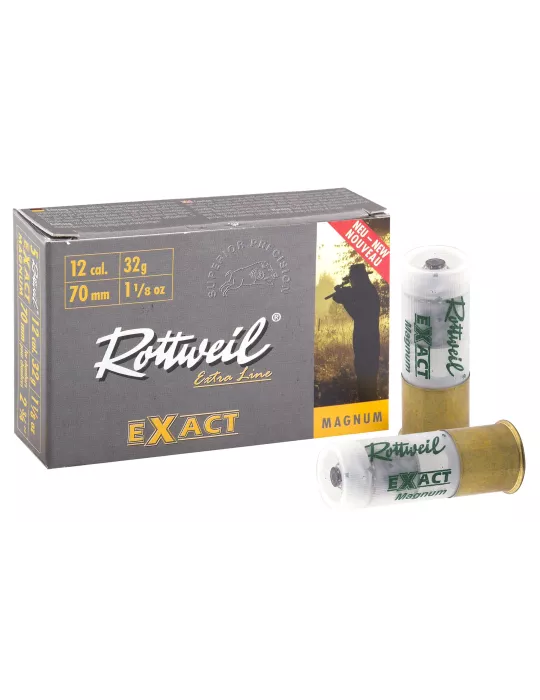Cartouches balle Rottweil exact "magnum" 32g cal.12/70 x10