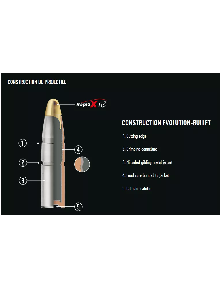 Balles RWS Evo cal.30-06 SPRG