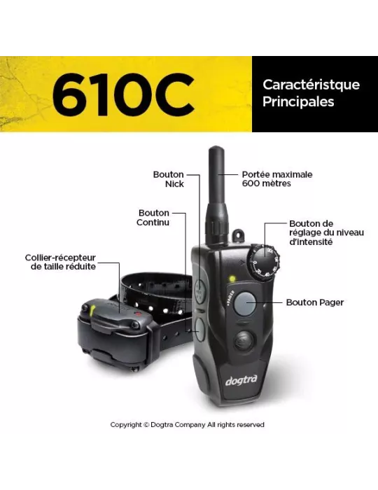 Collier de dressage Dogtra 610C