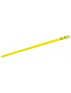 COLLIER FLUO EN PVC SOUPLE JAUNE 40 CM