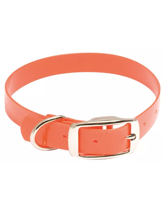 Collier chien Hiflex orange fluo