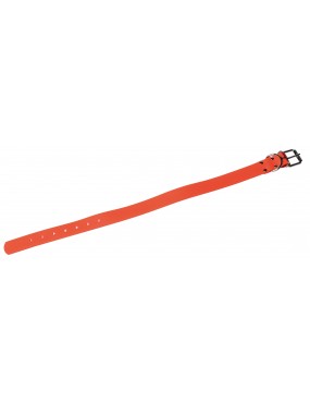 COLLIER ORANGE FLUO BIOTHANE 65 CM