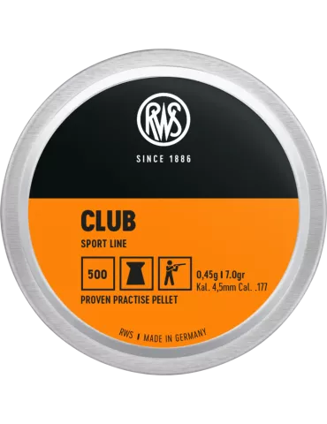 PLOMB RWS CLUB CAL 4.5 MM 0.45G /500