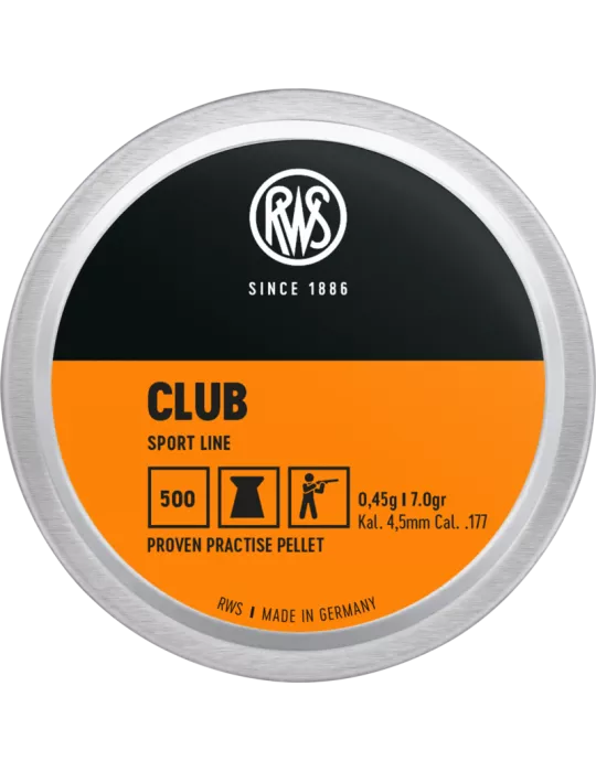 PLOMB RWS CLUB CAL 4.5 MM 0.45G /500