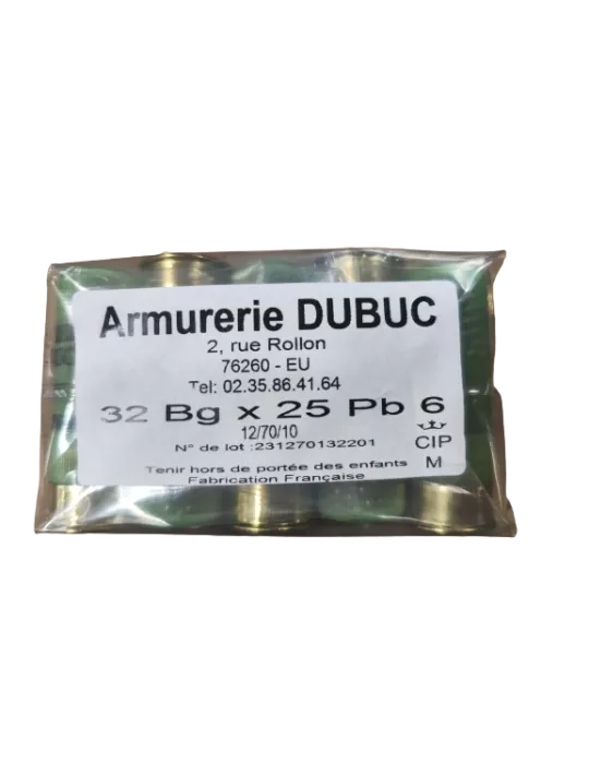 Cartouches chasse Armurerie Dubuc 32g cal.12/70 x25