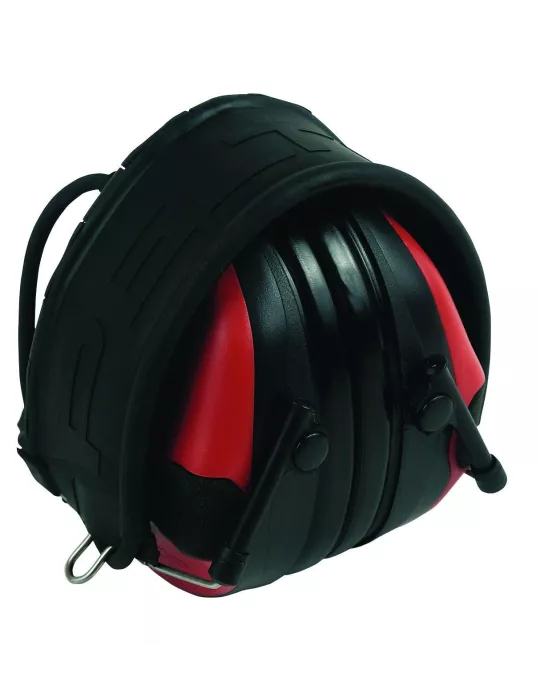CASQUE AERO PELTOR SPORTTAC COQUILLES NOIRES/ROUGES