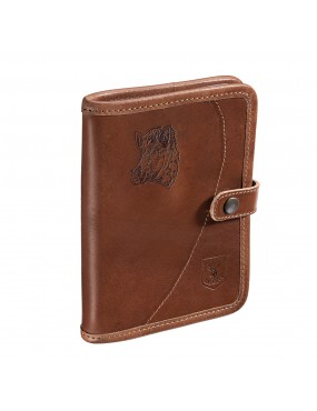 PORTE PERMIS DE CHASSE CUIR SANGLIER RISERVA