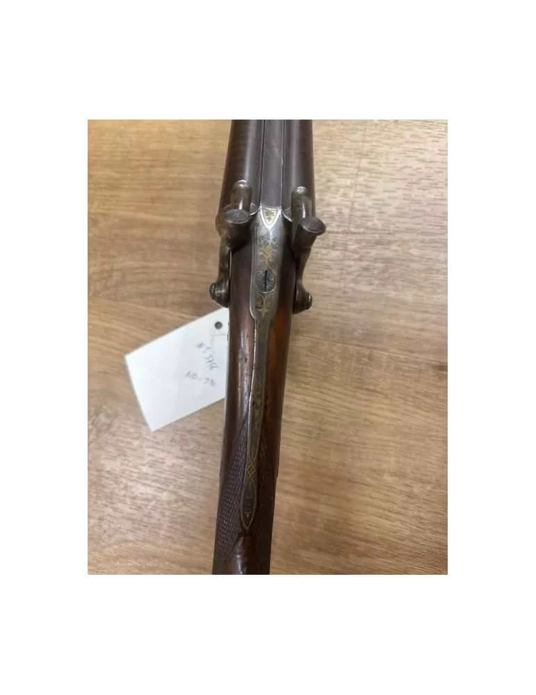Fusil juxtaposé à chiens artisan belge cal.28