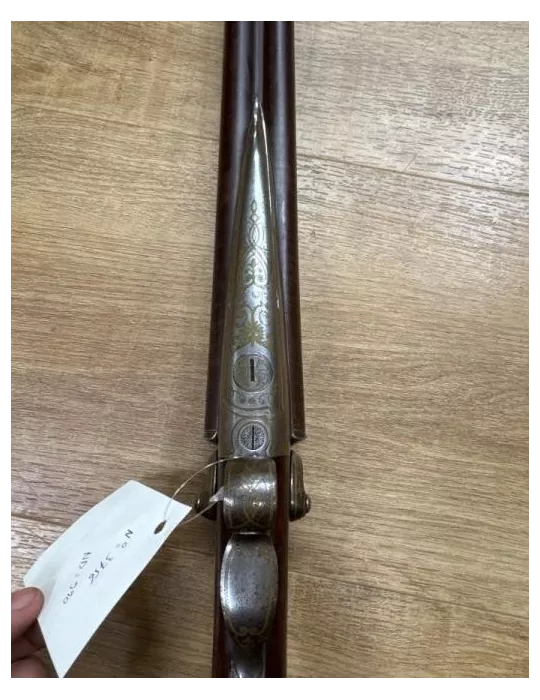 Fusil juxtaposé à chiens artisan belge cal.28
