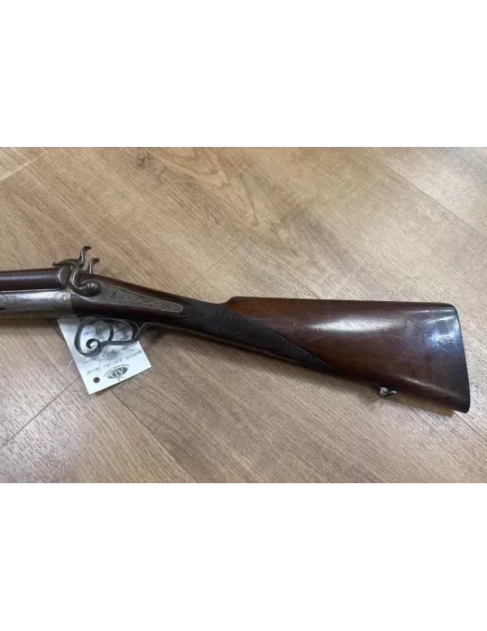 Fusil juxtaposé à chiens artisan belge cal.28
