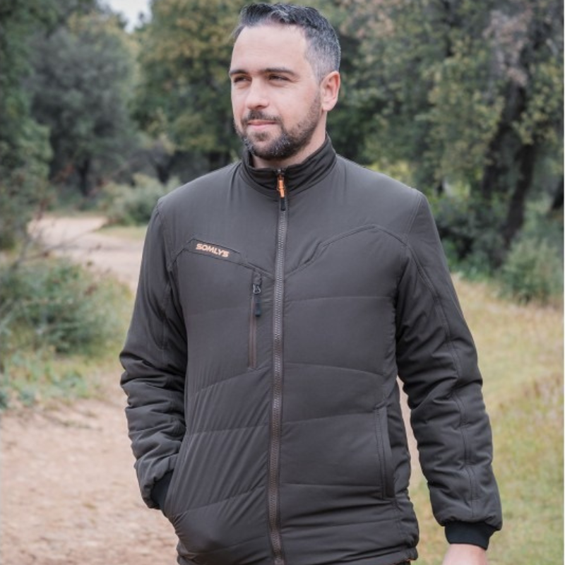 Blouson de chasse Somlys Multi-Hunt réversible orange/marron