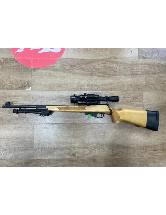 Carabine à verrou Toz 78 cal.22LR + lunette 3-9x40 + bipied + laser + lampe
