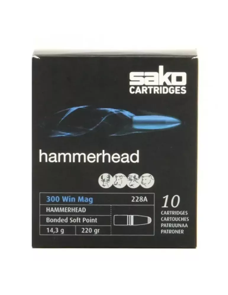 Balles Sako Hammerhead cal.300 Win Mag x10