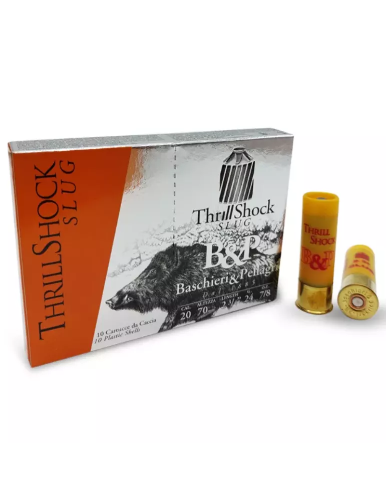 Cartouches balle B&P Big Game Thrill Shock 24g cal.20/70 x10
