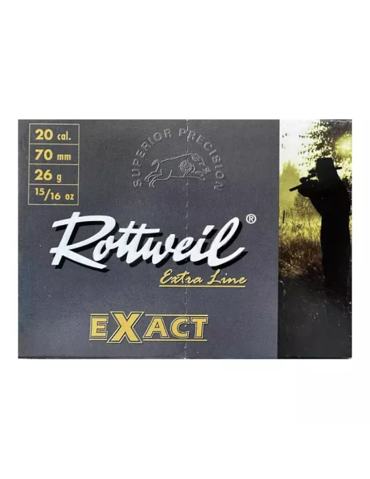 Cartouches balle Rottweil exact 26g cal.20/70 x10