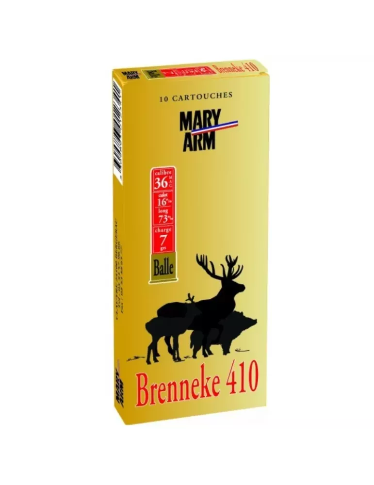 Cartouches balle Mary Arm Brenneke 7g cal.410 x10