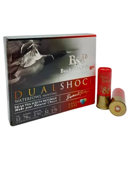 Cartouches chasse B&P Dual Shock 32g cal.12/70 x10