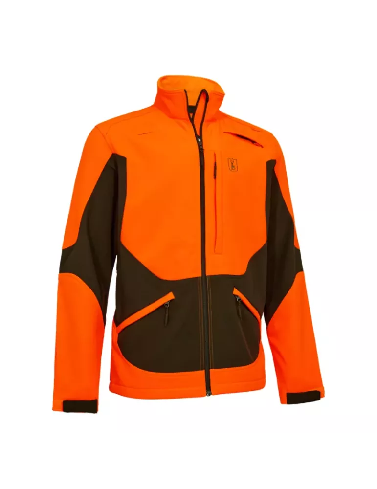 Veste sofshell Deerhunter Rogaland marron/orange