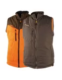 Gilet chaud et réversible Somlys Multi-Hunt orange/marron