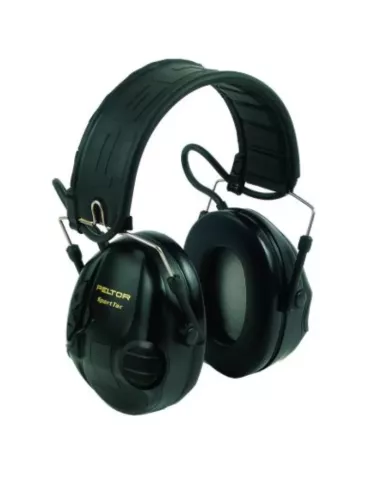 CASQUE AERO PELTOR SPORTTAC COQUILLES NOIRES/ROUGES