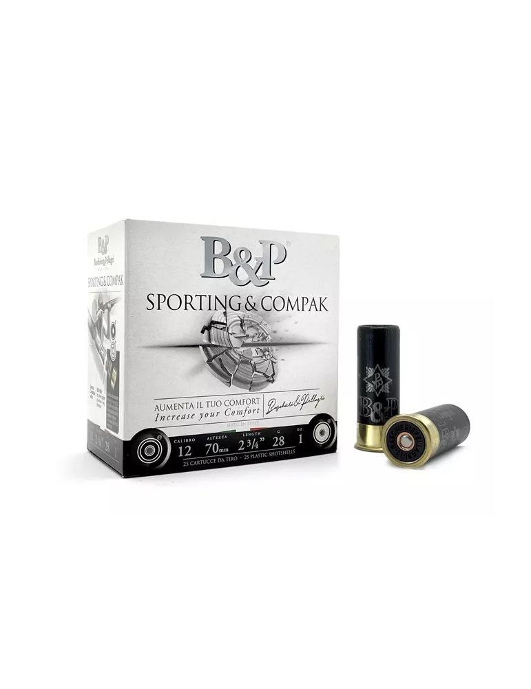 Cartouches trap B&P Compak Long Range 28g cal.12/70 x25