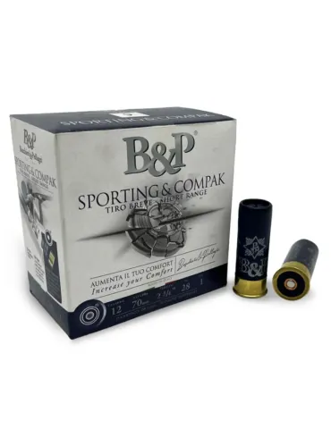 Cartouches trap B&P Compak Short Range 28g cal.12/70 x25