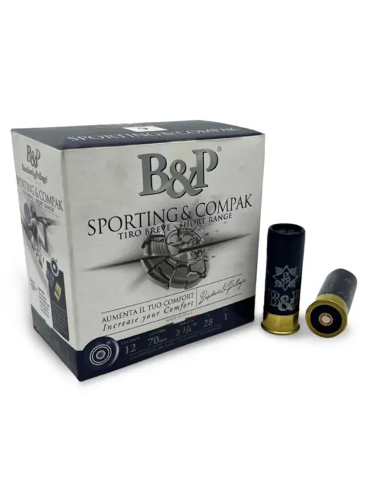 Cartouches trap B&P Compak Short Range 28g cal.12/70 x25