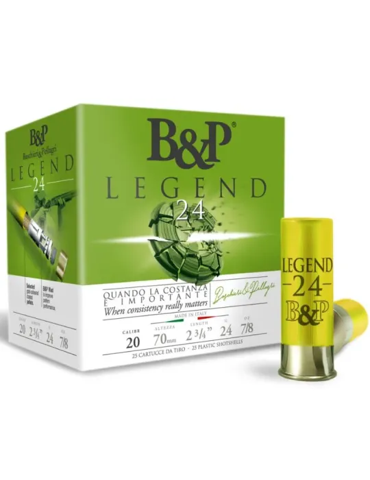 Cartouches trap B&P Legend 24g cal.20/70 x25