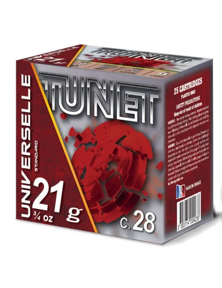 Cartouches trap Tunet Universelle 21g cal.28/70 x25