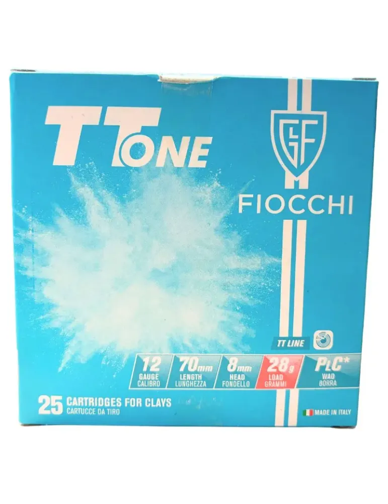 Cartouches trap Fiocchi TT One 28g cal.12/70 x25