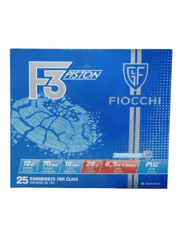 Cartouches trap Fiocchi F3 Piston 28g cal.12/70 x25