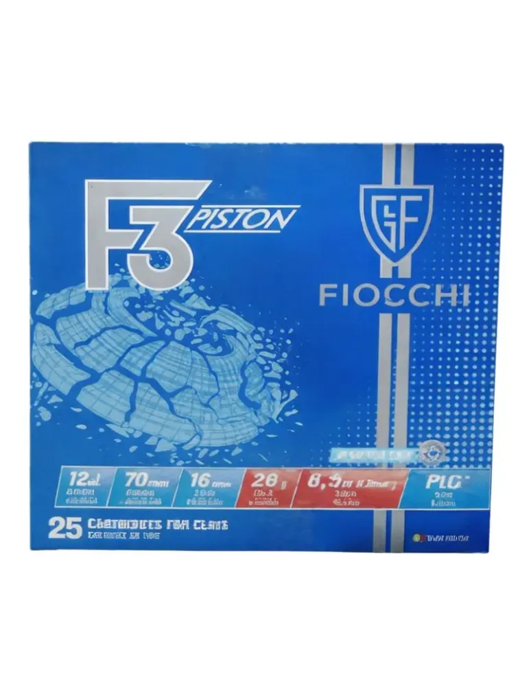 Cartouches trap Fiocchi F3 Piston 28g cal.12/70 x25