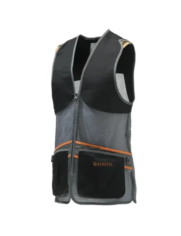 Gilet de tir Beretta Full Mesh noir et gris
