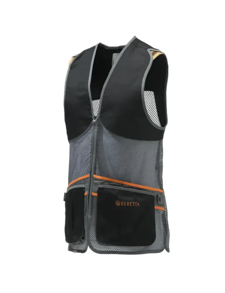 Gilet de tir Beretta Full Mesh noir et gris
