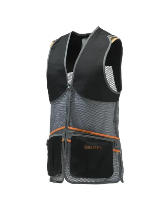 Gilet de tir Beretta Full Mesh noir et gris