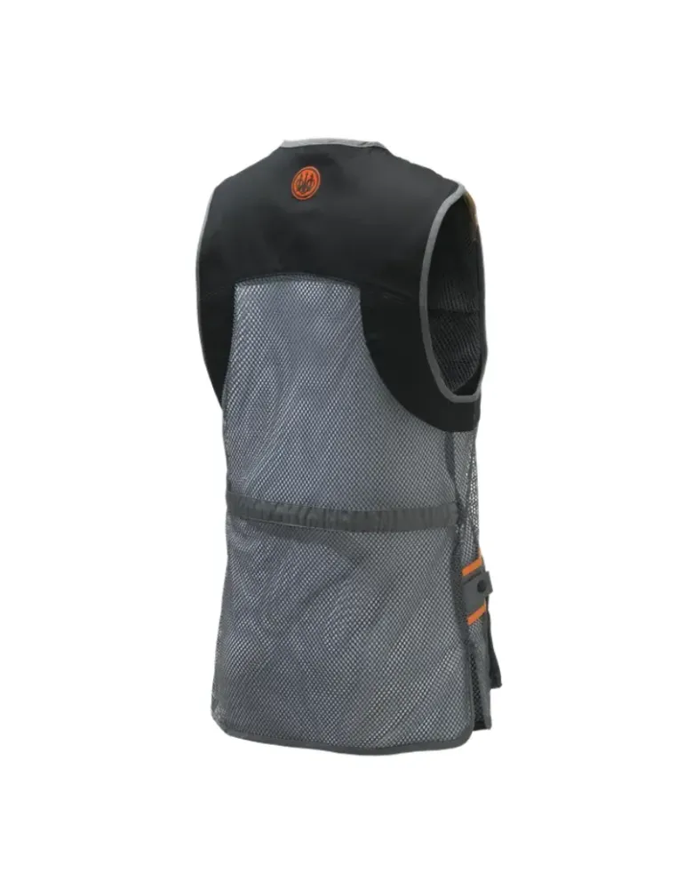 Gilet de tir Beretta Full Mesh noir et gris