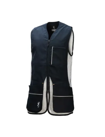 Gilet de tir Browning Sport Shooter bleu gaucher