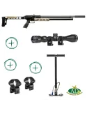 Pack Carabine PCP Snowpeak AP1000 Mercury cal.5.5mm 38J + pompe + lunette Sabre X3 3-9x40 HMD + montage-réglage offert