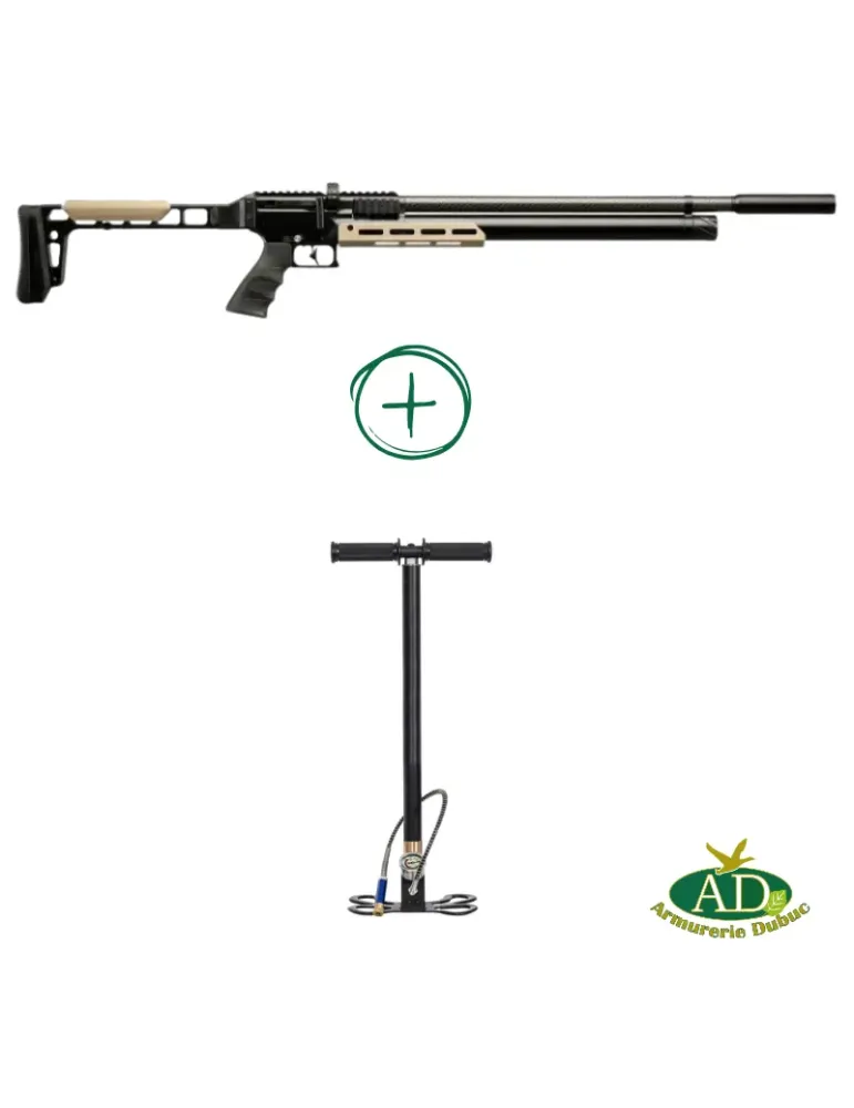Pack carabine PCP avec pompe Snowpeak AP1000 Mercury cal.5.5mm 38J