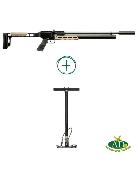 Pack carabine PCP avec pompe Snowpeak AP1000 Mercury cal.5.5mm 38J