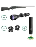 Pack carabine à verrou Sabatti Rover Carbon cal.30-06 Springfield + lunette Hawke Vantage 30WA 3-12x56 + modérateur de son
