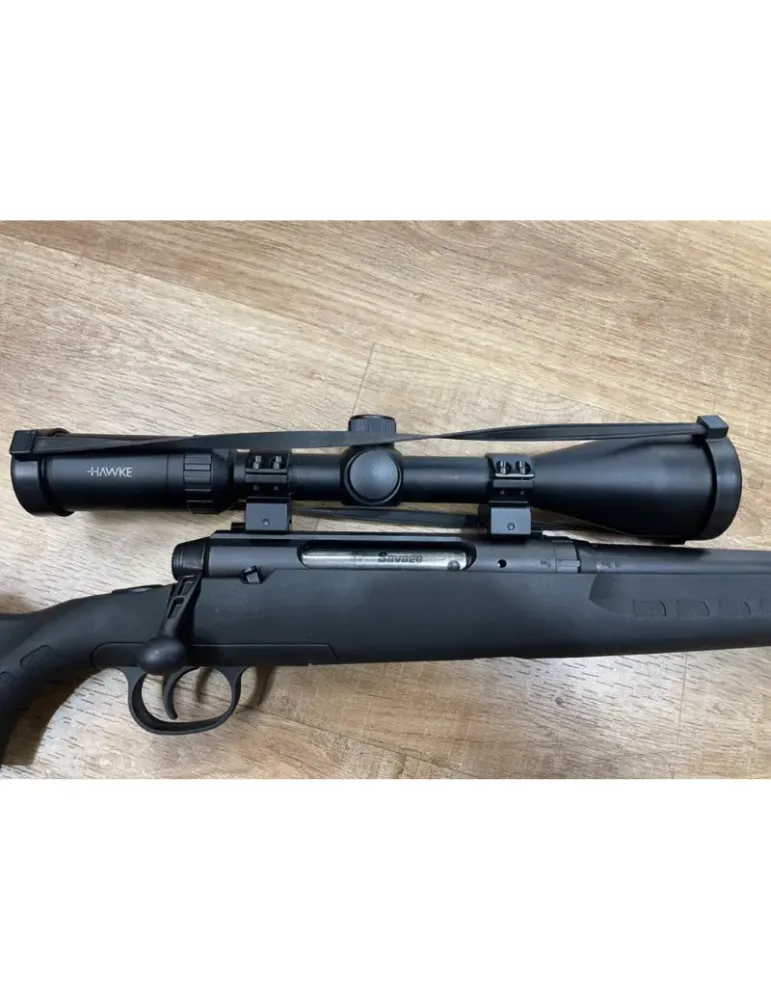 Carabine à verrou Savage Axis cal.243Win + Hawke FastMount 3-9x50