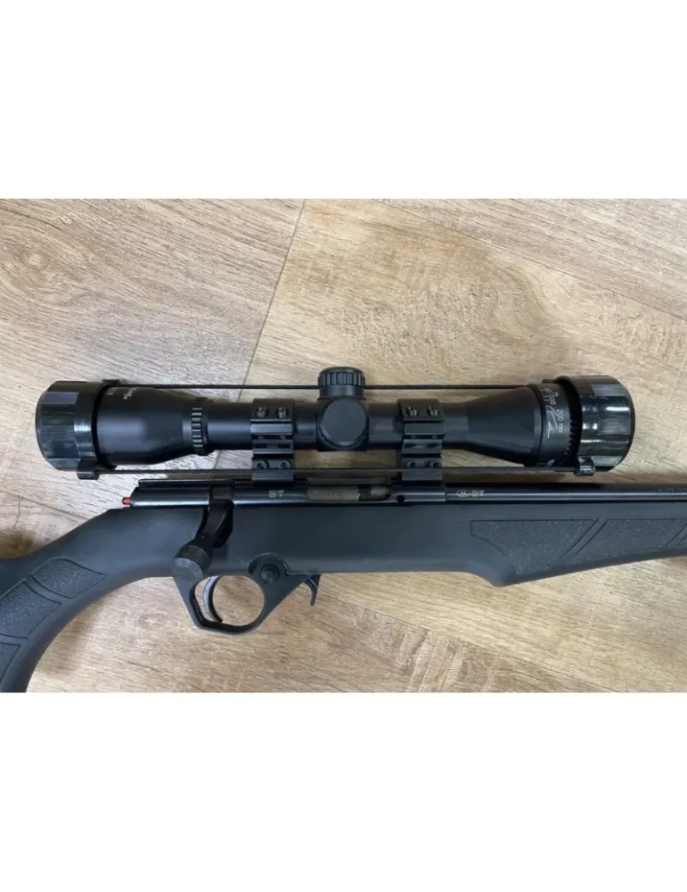 Carabine à verrou Rossi 8122 cal.22LR + lunette 4x32 + bipied + modérateur de son