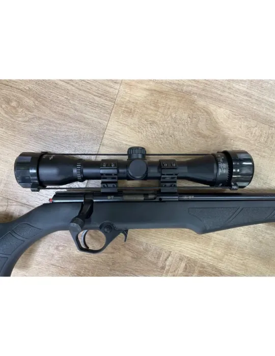 Carabine à verrou Rossi 8122 cal.22LR + lunette 4x32 + bipied + modérateur de son