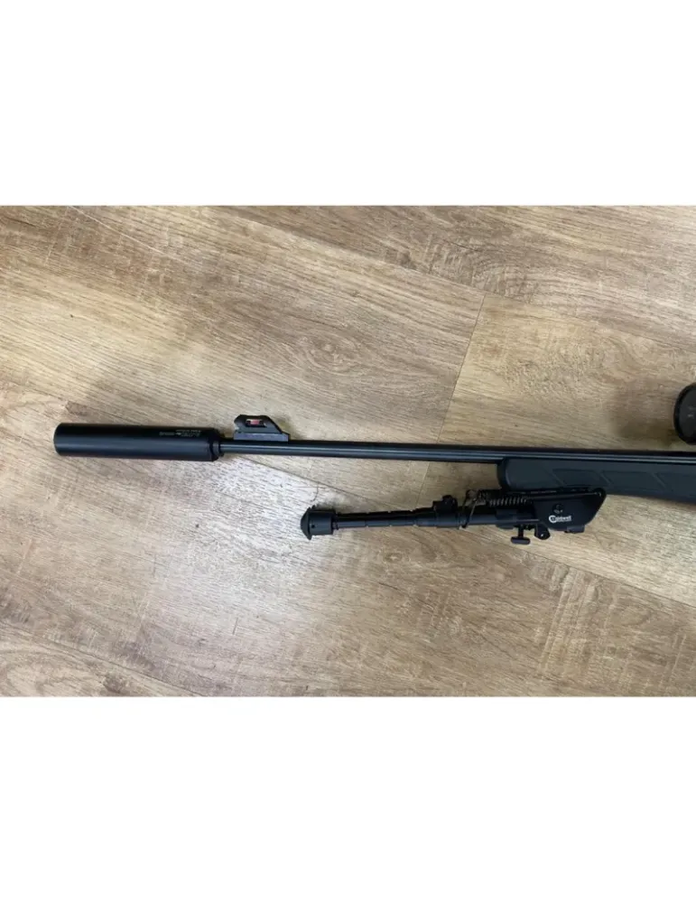Carabine à verrou Rossi 8122 cal.22LR + lunette 4x32 + bipied + modérateur de son