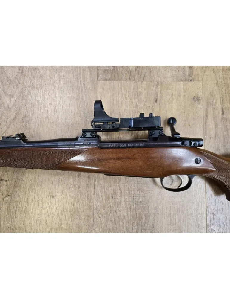 Carabine à verrou CZ 550 cal.416 Rigby + point rouge C-more